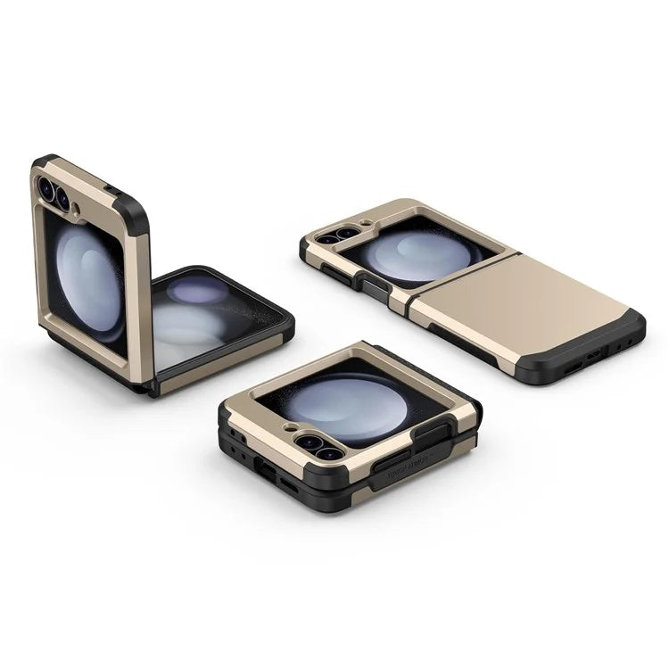 For Samsung Galaxy Z Flip5 5G Case Hinge Design TPU+PC Phone Armor Cover
