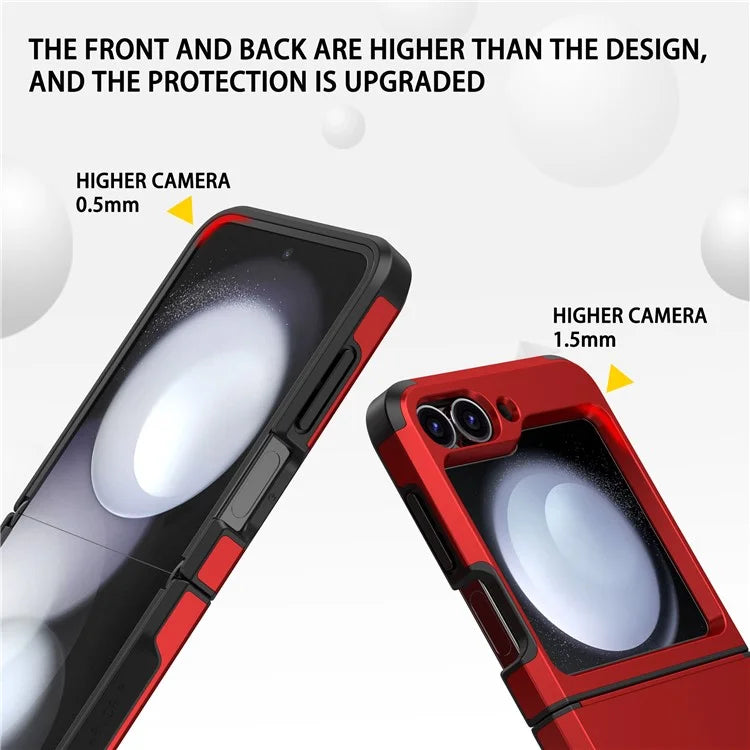 For Samsung Galaxy Z Flip5 5G Case Hinge Design TPU+PC Phone Armor Cover