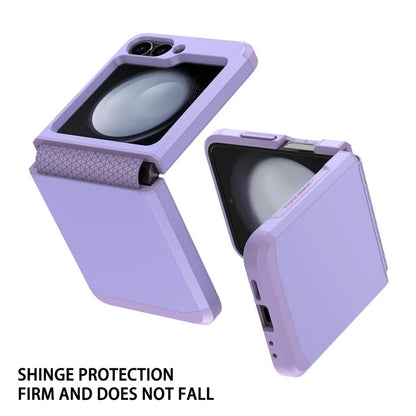 For Samsung Galaxy Z Flip5 5G Case Hinge Design TPU+PC Phone Armor Cover