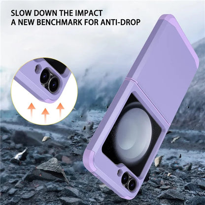 For Samsung Galaxy Z Flip5 5G Case Hinge Design TPU+PC Phone Armor Cover