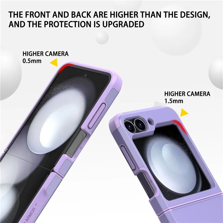 For Samsung Galaxy Z Flip5 5G Case Hinge Design TPU+PC Phone Armor Cover