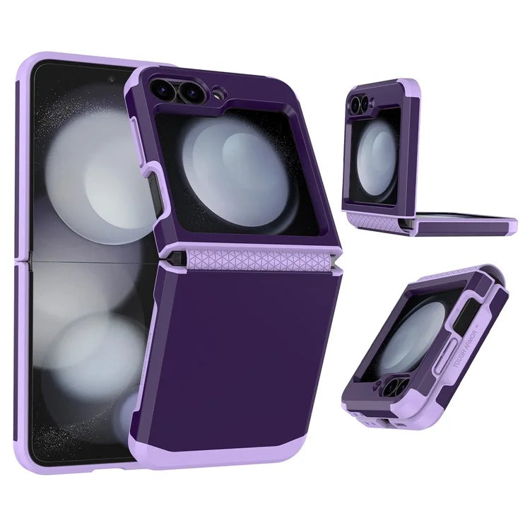 For Samsung Galaxy Z Flip5 5G Case Hinge Design TPU+PC Phone Armor Cover