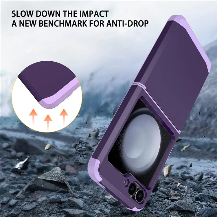 For Samsung Galaxy Z Flip5 5G Case Hinge Design TPU+PC Phone Armor Cover