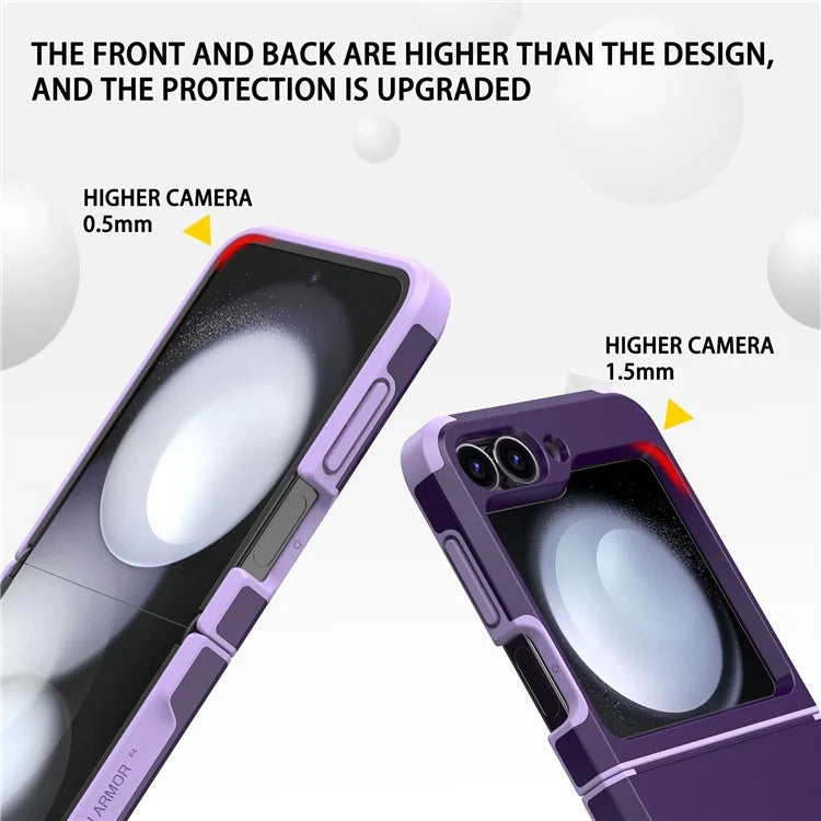 For Samsung Galaxy Z Flip5 5G Case Hinge Design TPU+PC Phone Armor Cover