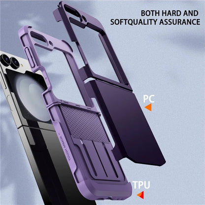 For Samsung Galaxy Z Flip5 5G Case Hinge Design TPU+PC Phone Armor Cover