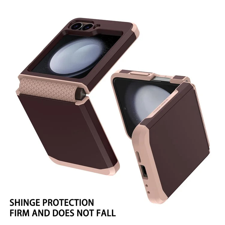 For Samsung Galaxy Z Flip5 5G Case Hinge Design TPU+PC Phone Armor Cover