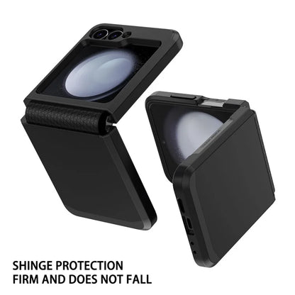 For Samsung Galaxy Z Flip5 5G Case Hinge Design TPU+PC Phone Armor Cover