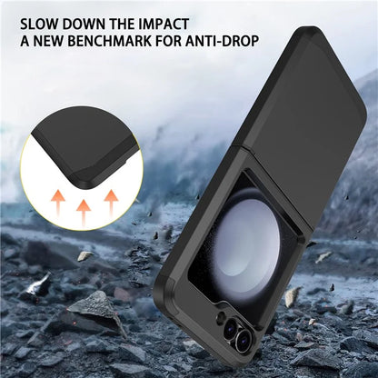 For Samsung Galaxy Z Flip5 5G Case Hinge Design TPU+PC Phone Armor Cover