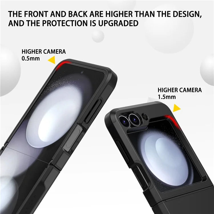For Samsung Galaxy Z Flip5 5G Case Hinge Design TPU+PC Phone Armor Cover