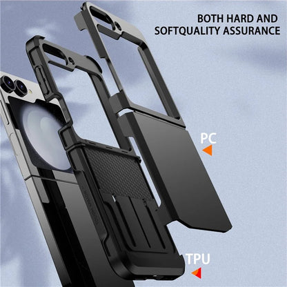 For Samsung Galaxy Z Flip5 5G Case Hinge Design TPU+PC Phone Armor Cover