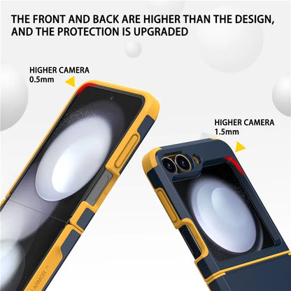 For Samsung Galaxy Z Flip5 5G Case Hinge Design TPU+PC Phone Armor Cover