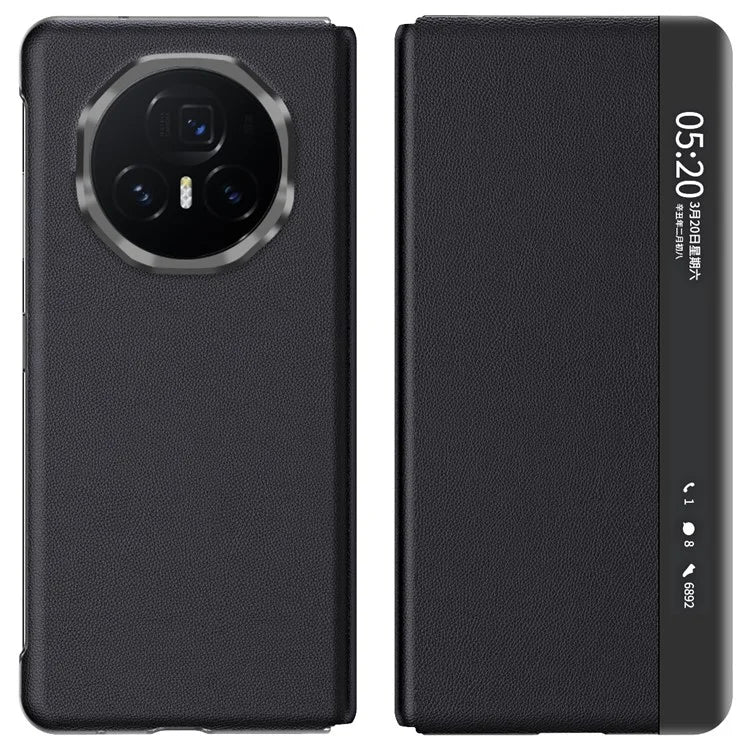 For Honor Magic V3 5G Case View Window PU Leather Stand Smart Phone Cover