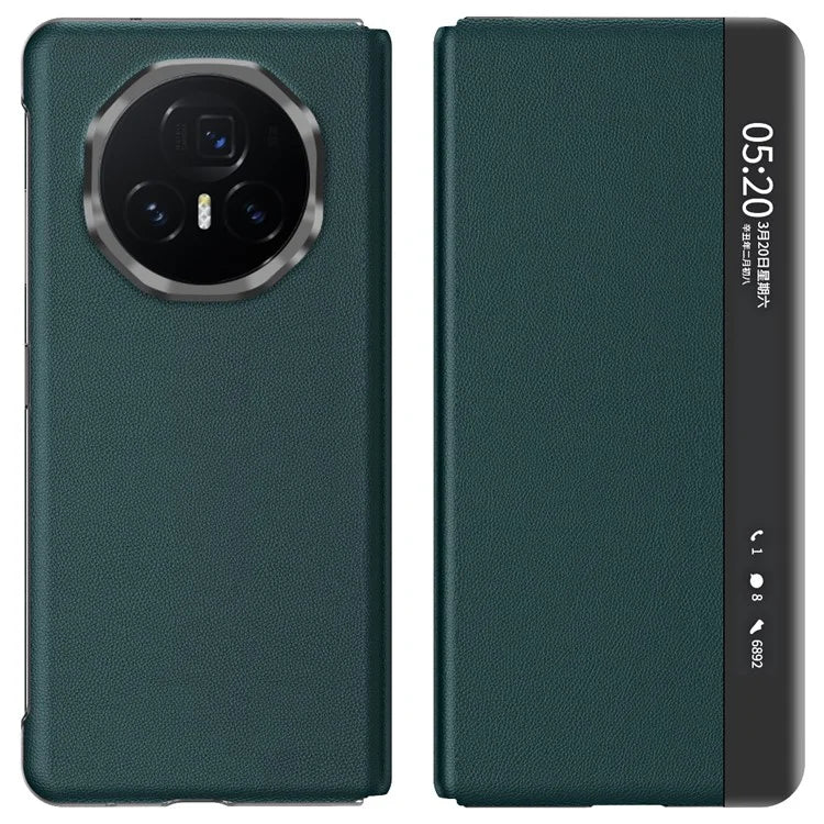 For Honor Magic V3 5G Case View Window PU Leather Stand Smart Phone Cover