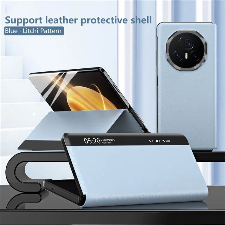 For Honor Magic V3 5G Case View Window PU Leather Stand Smart Phone Cover