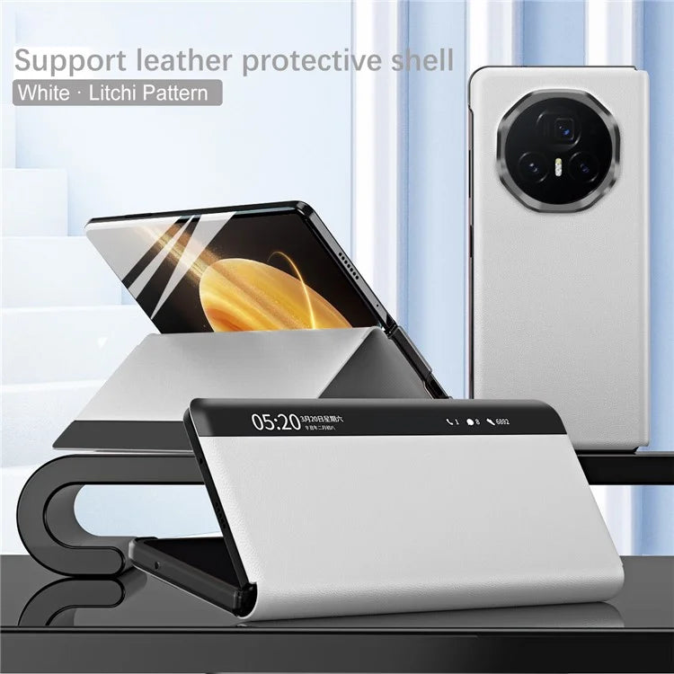 For Honor Magic V3 5G Case View Window PU Leather Stand Smart Phone Cover
