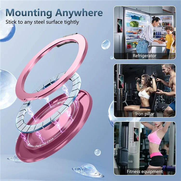 For Samsung Galaxy S22 Ultra 5G Case Rotatable Magnetic Kickstand PC+TPU Phone Cover
