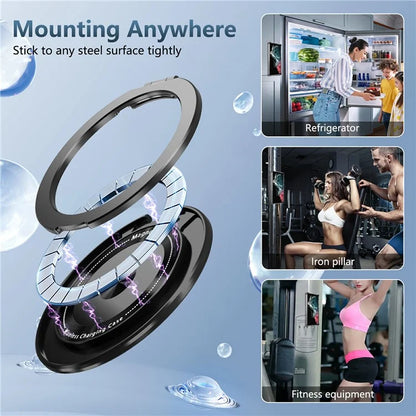 For Samsung Galaxy S22 Ultra 5G Case Rotatable Magnetic Kickstand PC+TPU Phone Cover
