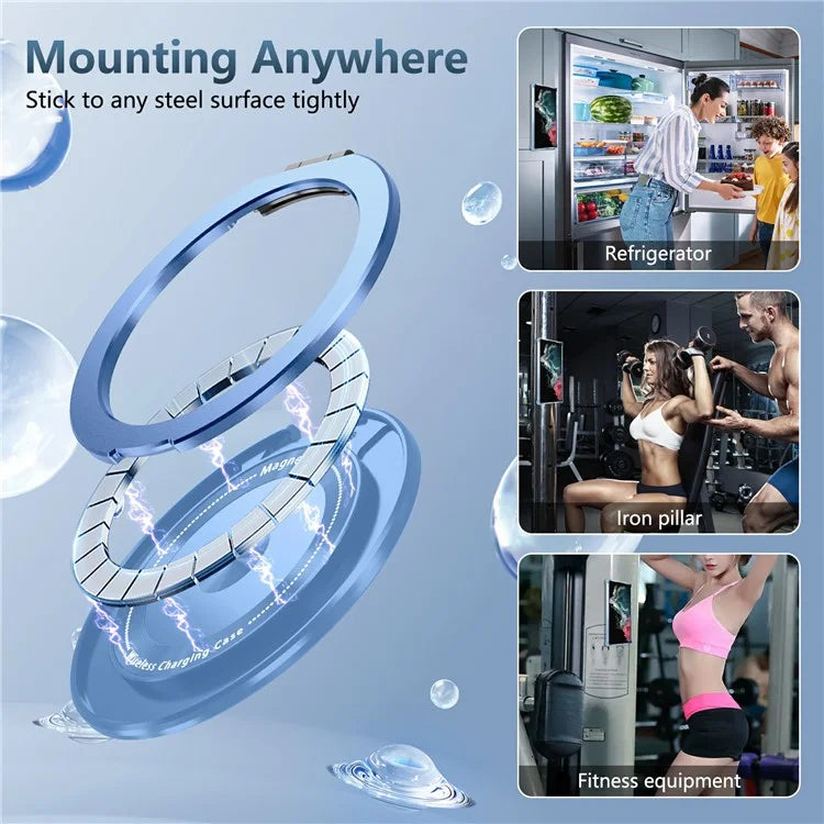 For Samsung Galaxy S22 Ultra 5G Case Rotatable Magnetic Kickstand PC+TPU Phone Cover