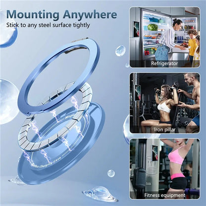 For Samsung Galaxy S22 Ultra 5G Case Rotatable Magnetic Kickstand PC+TPU Phone Cover