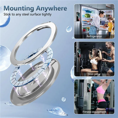For Samsung Galaxy S22 Ultra 5G Case Rotatable Magnetic Kickstand PC+TPU Phone Cover