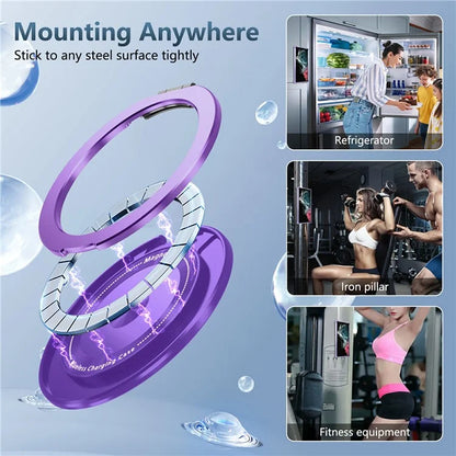For Samsung Galaxy S22 Ultra 5G Case Rotatable Magnetic Kickstand PC+TPU Phone Cover