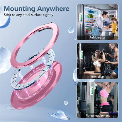 For Samsung Galaxy S22+ 5G Case PC+TPU Phone Cover Magnetic Ring Holder Kickstand