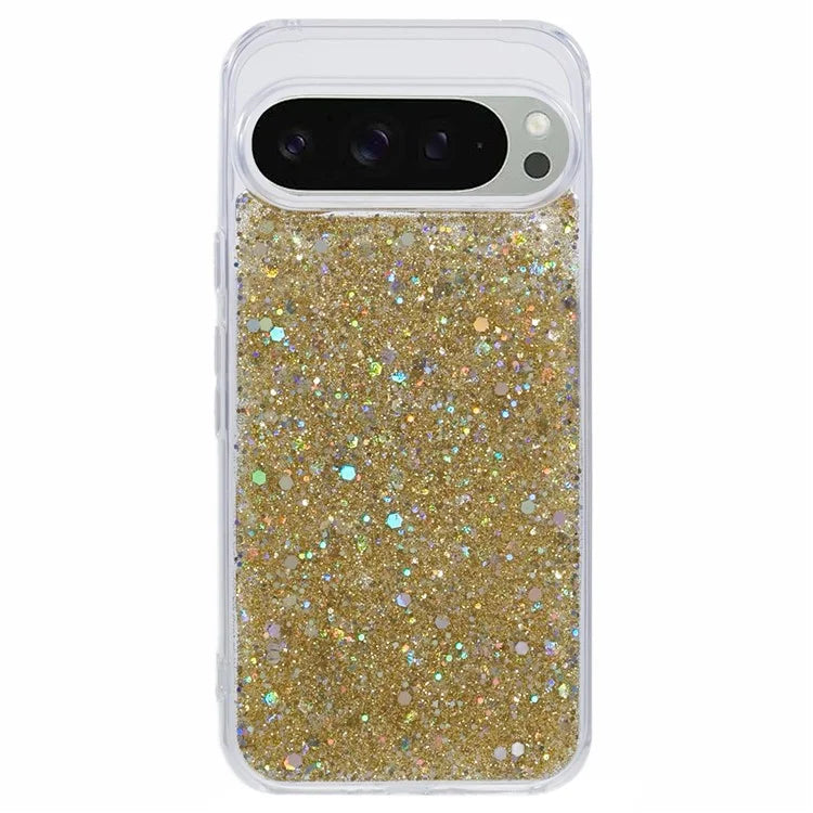 For Google Pixel 9 / 9 Pro Case Glittery Design Anti-Drop Soft TPU Phone Cover