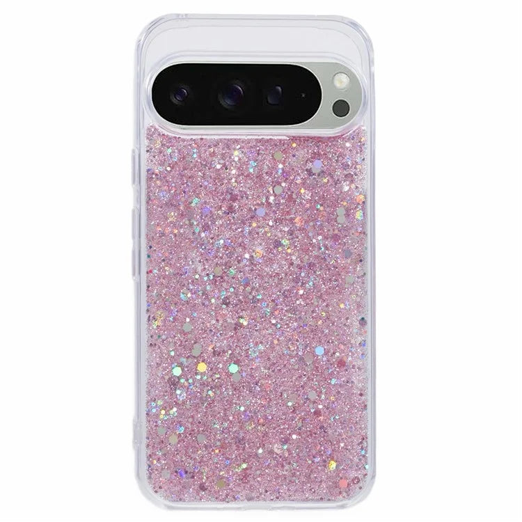 For Google Pixel 9 / 9 Pro Case Glittery Design Anti-Drop Soft TPU Phone Cover