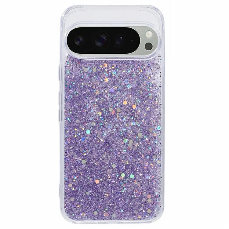 For Google Pixel 9 / 9 Pro Case Glittery Design Anti-Drop Soft TPU Phone Cover