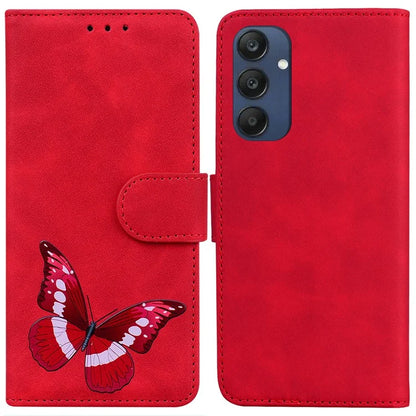 For Samsung Galaxy M35 5G Case PU Leather Stand Phone Cover Butterfly Printed