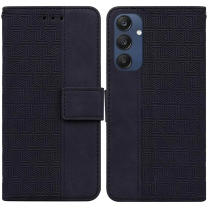 For Samsung Galaxy M35 5G Phone Case Geometry Pattern Leather Flip Wallet Cover