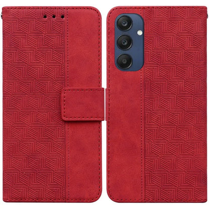 For Samsung Galaxy M35 5G Phone Case Geometry Pattern Leather Flip Wallet Cover