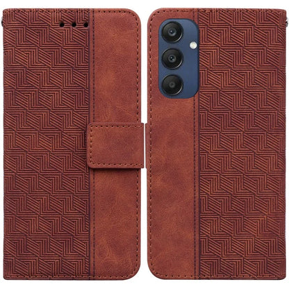 For Samsung Galaxy M35 5G Phone Case Geometry Pattern Leather Flip Wallet Cover