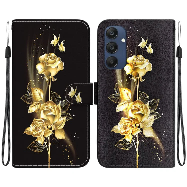 For Samsung Galaxy M35 5G Case Leather Wallet Phone Cover Pattern Printing