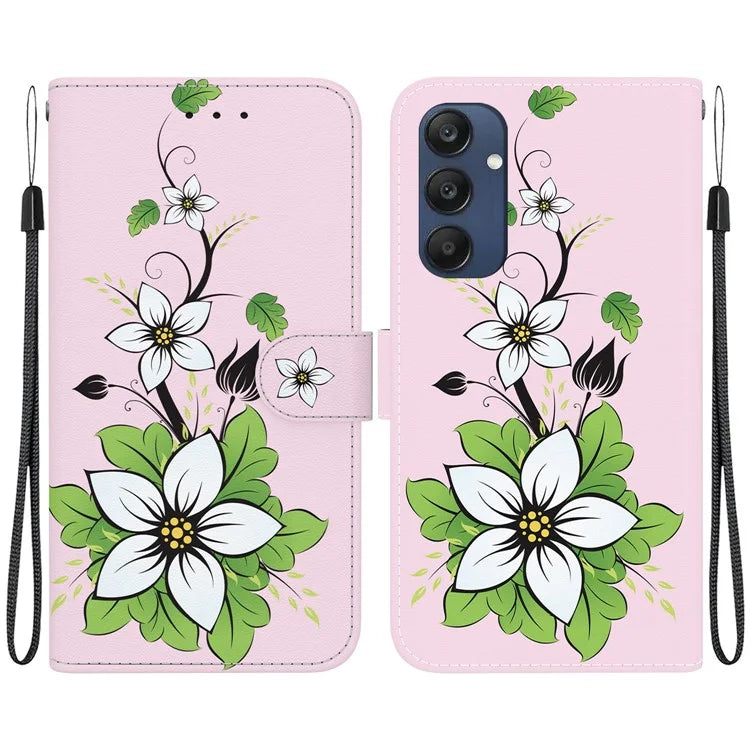 For Samsung Galaxy M35 5G Case Leather Wallet Phone Cover Pattern Printing