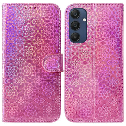 For Samsung Galaxy M35 5G Case Dazzling Flower Leather Phone Cover with Stand