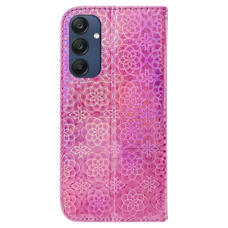 For Samsung Galaxy M35 5G Case Dazzling Flower Leather Phone Cover with Stand