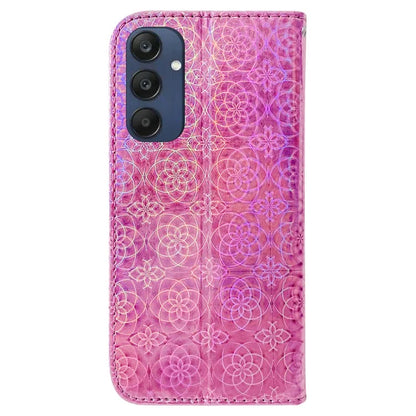 For Samsung Galaxy M35 5G Case Dazzling Flower Leather Phone Cover with Stand