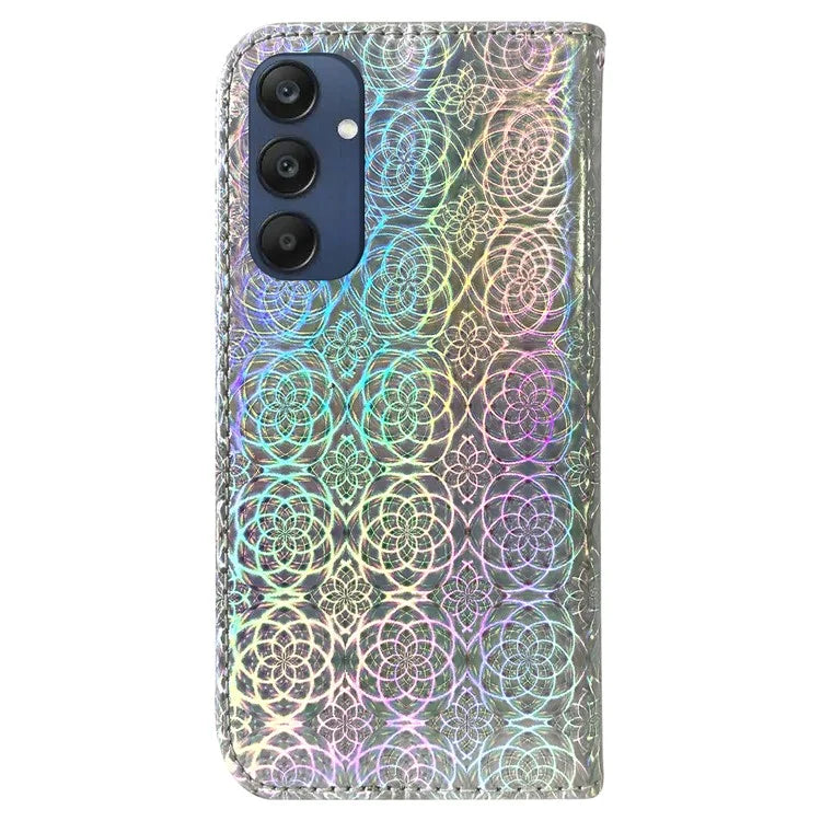 For Samsung Galaxy M35 5G Case Dazzling Flower Leather Phone Cover with Stand