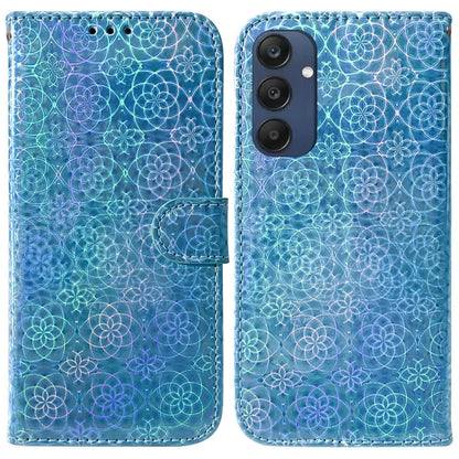 For Samsung Galaxy M35 5G Case Dazzling Flower Leather Phone Cover with Stand