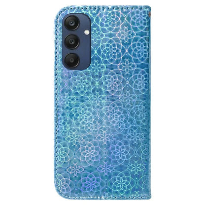 For Samsung Galaxy M35 5G Case Dazzling Flower Leather Phone Cover with Stand