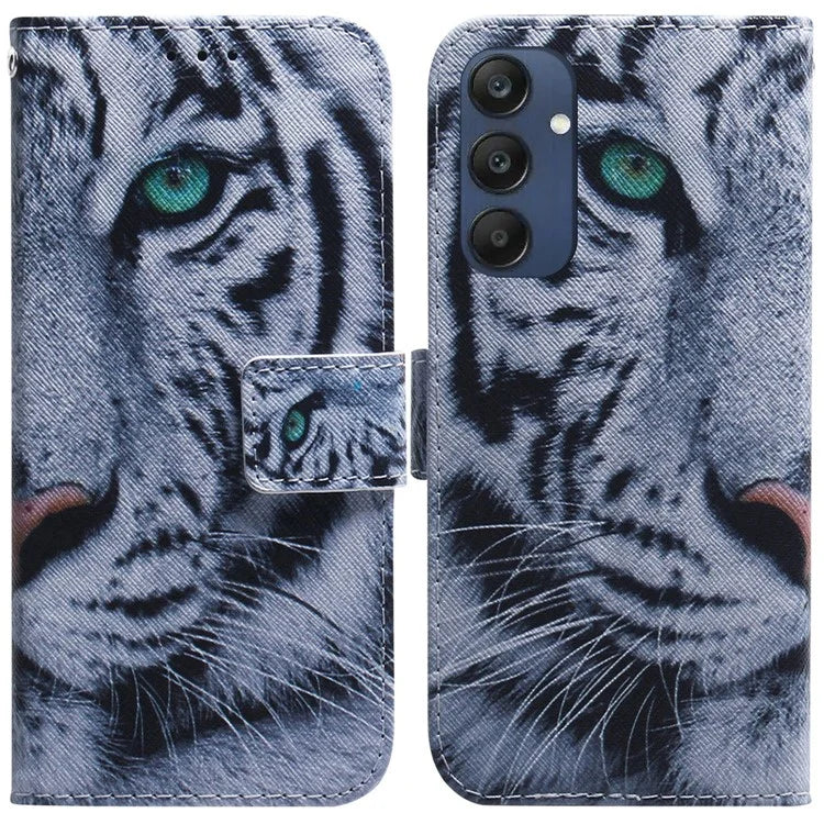 For Samsung Galaxy M35 5G Case Pattern Print Leather Wallet Phone Cover