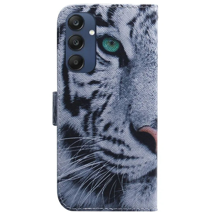 For Samsung Galaxy M35 5G Case Pattern Print Leather Wallet Phone Cover