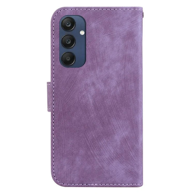 For Samsung Galaxy M35 5G Wallet Case Leather Phone Cover Cute Tiger Imprint