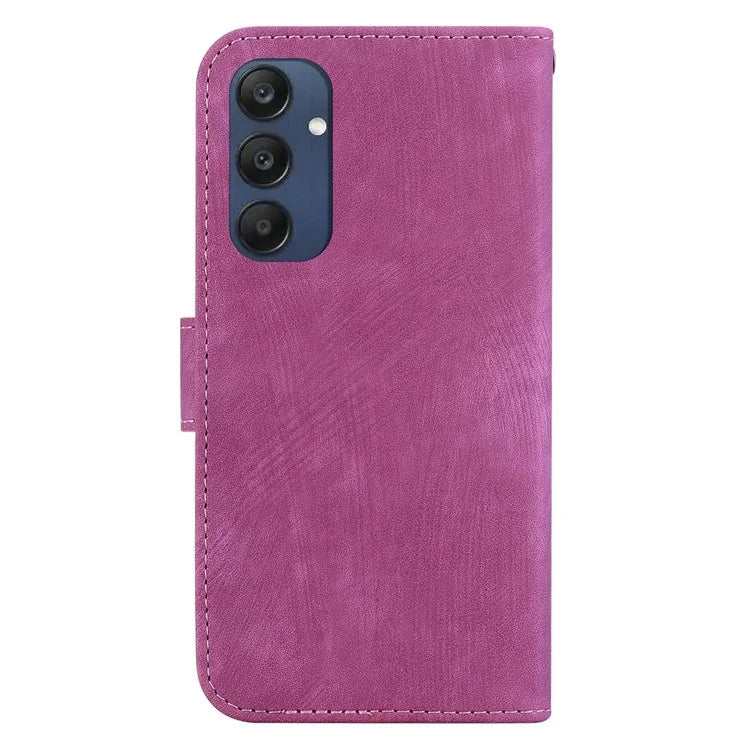 For Samsung Galaxy M35 5G Wallet Case Leather Phone Cover Cute Tiger Imprint