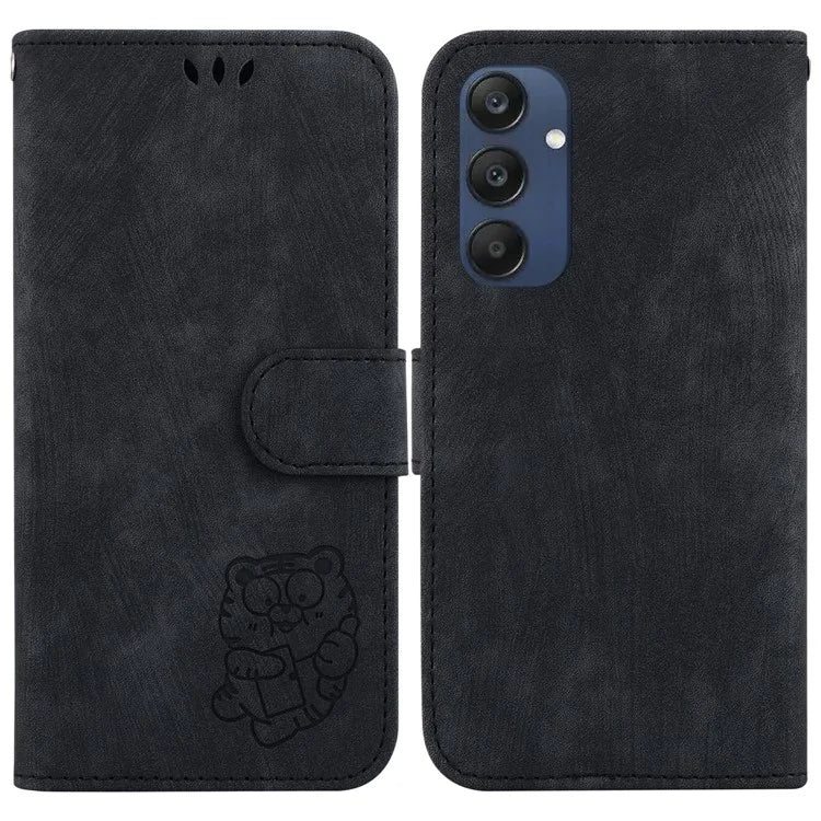 For Samsung Galaxy M35 5G Wallet Case Leather Phone Cover Cute Tiger Imprint