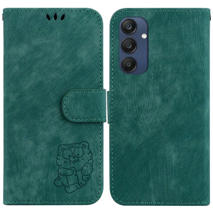 For Samsung Galaxy M35 5G Wallet Case Leather Phone Cover Cute Tiger Imprint