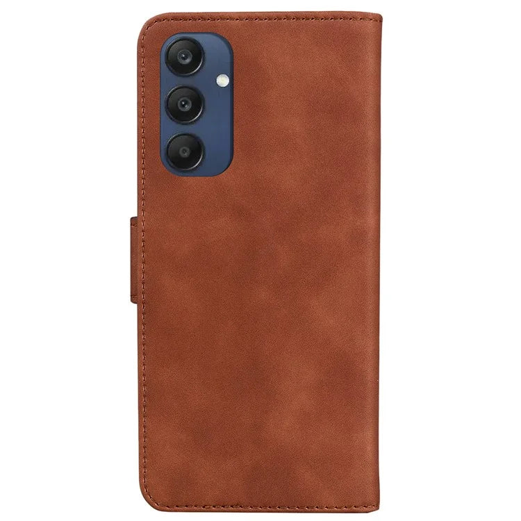 For Samsung Galaxy M35 5G Wallet Phone Case Solid Color Leather Flip Cover