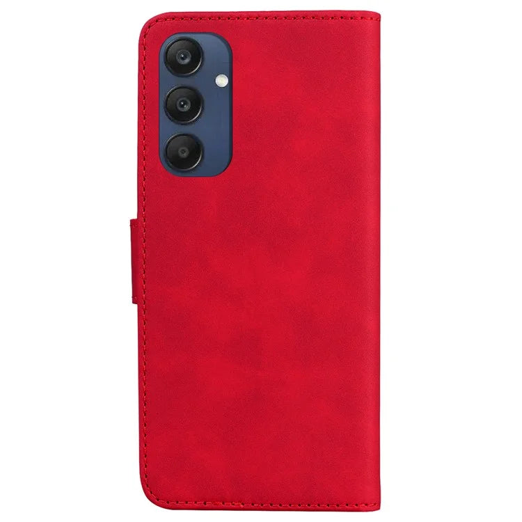 For Samsung Galaxy M35 5G Wallet Phone Case Solid Color Leather Flip Cover