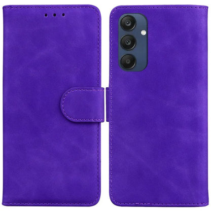 For Samsung Galaxy M35 5G Wallet Phone Case Solid Color Leather Flip Cover